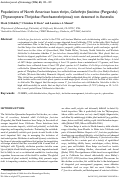 Cover page: Populations of North American bean thrips, Caliothrips fasciatus (Pergande) (Thysanoptera : Thripidae : Panchaetothripinae) not detected in Australia