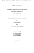 Cover page: The Effects of Non-Uniform Electronic Properties on Thin Film Photovoltaics