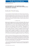 Cover page: On Indeterminacy and Growth under Progressive Taxation and Utility‐Generating Government Spending