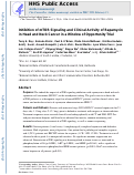 Cover page: Inhibition of mTOR Signaling and Clinical Activity of Rapamycin in Head and Neck Cancer in a Window of Opportunity Trial