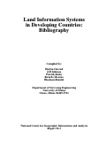 Cover page: Land Information Systems in Developing Countries: Bibliography (94-3)