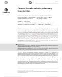 Cover page: Chronic thromboembolic pulmonary hypertension.