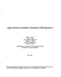 Cover page: Agricultural Industrial Relations Bibliography