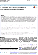 Cover page: A receptor-based analysis of local ecosystems in the human brain