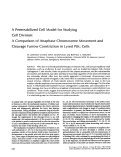 Cover page: A permeabilized cell model for studying cell division: a comparison of anaphase chromosome movement and cleavage furrow constriction in lysed PtK1 cells.