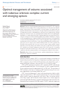 Cover page: Optimal management of seizures associated with tuberous sclerosis complex: current and emerging options