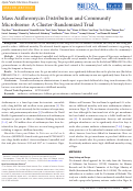 Cover page: Mass Azithromycin Distribution and Community Microbiome: A Cluster-Randomized Trial.