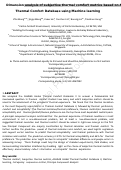 Cover page: Dimension analysis of subjective thermal comfort metrics based on ASHRAE Global Thermal Comfort Database using machine learning