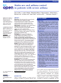 Cover page: Statin use and asthma control in patients with severe asthma