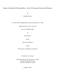 Cover page: Essays in Financial Econometrics, Asset Pricing and Corporate Finance