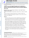 Cover page: A dual COX-2/sEH inhibitor improves the metabolic profile and reduces kidney injury in Zucker diabetic fatty rat