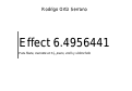 Cover page: Effect 6.4956441