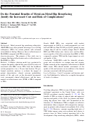 Cover page: Do the Potential Benefits of Metal-on-Metal Hip Resurfacing Justify the Increased Cost and Risk of Complications?