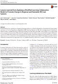 Cover page: Lessons Learned from Applying a Modified Learning Collaborative Model to Promote Change in Regional and Statewide HIV Care Systems