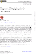 Cover page: Measurement of Ds+ production and nuclear modification factor in Pb-Pb collisions at sNN=2.76 TeV