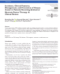 Cover page: Incidence, Clinical Features, Management, and Prevention of Herpes Zoster in Patients Receiving Antitumor Necrosis Factor Therapy: A Clinical Review