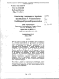 Cover page: Structuring languages as algebraic specifications : a framework for multilingual system representation