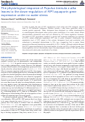 Cover page: The physiological response of Populus tremula x alba leaves to the down-regulation of PIP1 aquaporin gene expression under no water stress