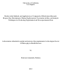 Cover page: Studies in the Methods and Applications of Comparative Effectiveness Research: Hospice Stay Determinants, Human Papillomavirus Vaccination in Men, and Analytic Techniques for Evaluating Experimental and Non-experimental Data