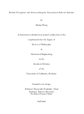 Cover page: Robust Perception and Auto-teaching for Autonomous Robotic Systems