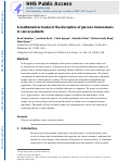 Cover page: A Mathematical Model of the Disruption of Glucose Homeostasis in Cancer Patients.