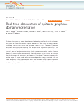 Cover page: Real-time observation of epitaxial graphene domain reorientation