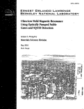 Cover page: Ultra-Low Field Magnetic Resonance Using Optically Pumped Noble Gases and SQUID Detection