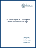 Cover page: The Fiscal Impact of Creating Civil Unions on Colorado’s Budget