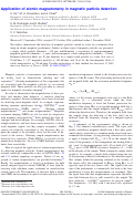 Cover page: Application of atomic magnetometry in magnetic particle detection