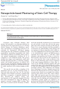 Cover page: Nanoparticle-based Monitoring of Stem Cell Therapy