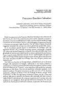 Cover page: Francesco Baschieri Salvadori