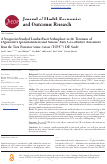 Cover page: A Prospective Study of Lumbar Facet Arthroplasty in the Treatment of Degenerative Spondylolisthesis and Stenosis: Early Cost-effective Assessment from the Total Posterior Spine System (TOPS™) IDE Study