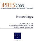 Cover page: Integrating Metadata Standards to Support Long-Term Preservation of Digital Assets: Developing Best Practices for Expressing Preservation Metadata in a Container Format