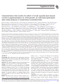 Cover page: Characteristics that modify the effect of small-quantity lipid-based nutrient supplementation on child growth: an individual participant data meta-analysis of randomized controlled trials.