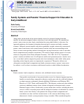 Cover page: Family Systems and Parents’ Financial Support for Education in Early Adulthood