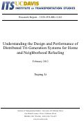 Cover page: Understanding the Design and Performance of Distributed Tri-Generation Systems for Home and Neighborhood Refueling