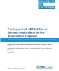 Cover page: The Impacts of Infill Rail Transit Stations: Implications for the Shinn Station Proposal 