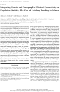 Cover page: Integrating Genetic and Demographic Effects of Connectivity on Population Stability: The Case of Hatchery Trucking in Salmon.