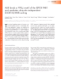 Cover page: ALIX binds a YPX3L motif of the GPCR PAR1 and mediates ubiquitin-independent ESCRT-III/MVB sorting