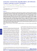 Cover page: Geonomics: forward-time, spatially explicit, and arbitrarily complex landscape genomic simulations