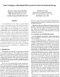 Cover page: Safe caching in a distributed file system for network attached storage