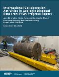 Cover page: International Collaboration Activities in Geologic Disposal Research: FY24 Progress Report