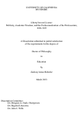 Cover page: Liberty but not License: Publicity, Academic Freedom, and the Professionalization of the Professoriate, 1890-1929