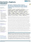 Cover page: InterCarb: A Community Effort to Improve Interlaboratory Standardization of the Carbonate Clumped Isotope Thermometer Using Carbonate Standards