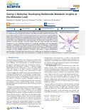 Cover page: Seeing is Believing: Developing Multimodal Metabolic Insights at the Molecular Level.