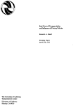 Cover page: Real Costs of Transportation and Influence of Pricing Policies