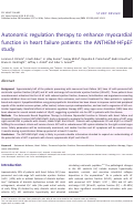 Cover page: Autonomic regulation therapy to enhance myocardial function in heart failure patients: the ANTHEM‐HFpEF study