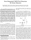 Cover page: Novel integrated CMOS pixel structures for vertex detectors