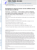 Cover page: Development of a measure to assess vaccine confidence among men who have sex with men