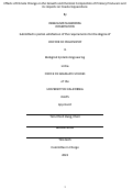 Cover page: Effects of climate change on the growth and chemical composition of primary producers and its impacts on coastal aquaculture